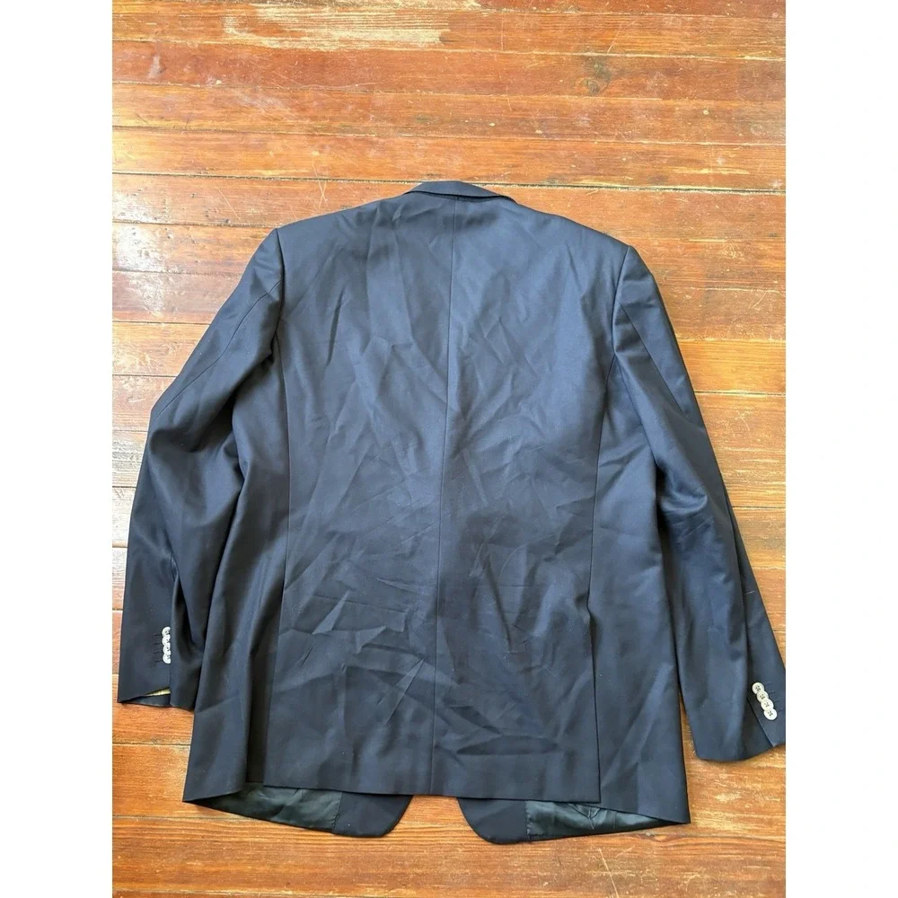 Corneliani Men's Blue Wool/Rayon Blazer Jacket Size‎ 58 7L Made In Italy